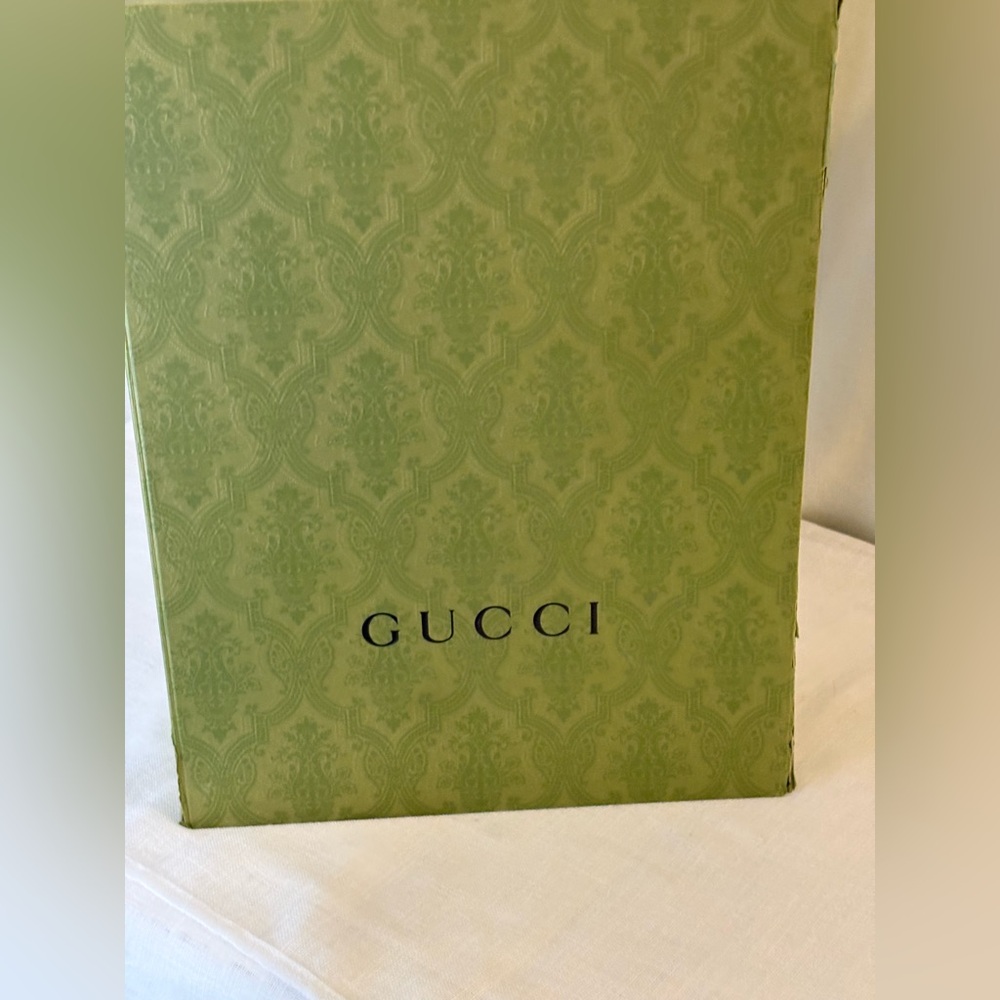Vintage Gucci Blondie GG Canvas Shoulder Bag Tan Leather w/ Box Authentic - Picture 12 of 13